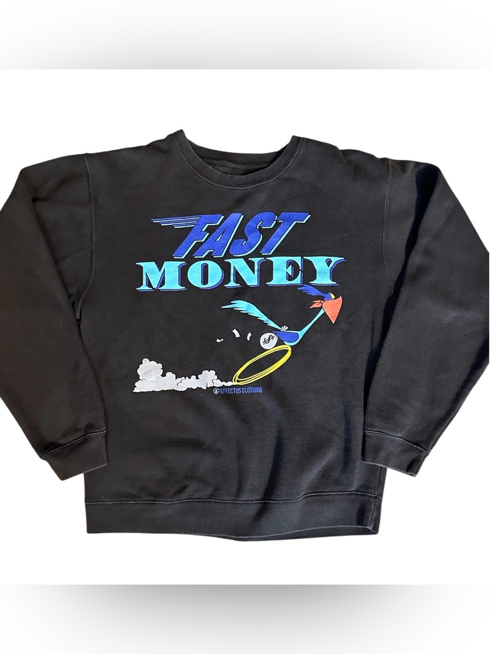 Effectus Clothing “Fast Money” Road Runner Graphic Sweatshirt. Medium